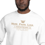 HOPE FAITH LOVE - GOLD Sweatshirt