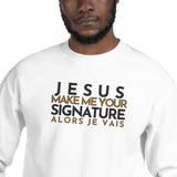 JESUS ... SIGNATURE BOLD+GOLD WORSHIP SWEATSHIRT