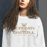 FORGIVEN AND GRATEFUL SWEATSHIRT (GOLD-W)