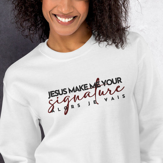 JESUS RED SIGNATURE SWEATSHIRT