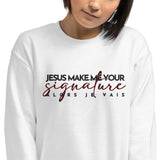 JESUS RED SIGNATURE SWEATSHIRT