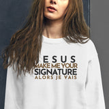 JESUS ... SIGNATURE BOLD+GOLD WORSHIP SWEATSHIRT