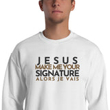 JESUS ... SIGNATURE BOLD+GOLD WORSHIP SWEATSHIRT