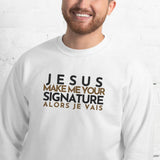 JESUS ... SIGNATURE BOLD+GOLD WORSHIP SWEATSHIRT