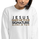 JESUS ... SIGNATURE BOLD+GOLD WORSHIP SWEATSHIRT