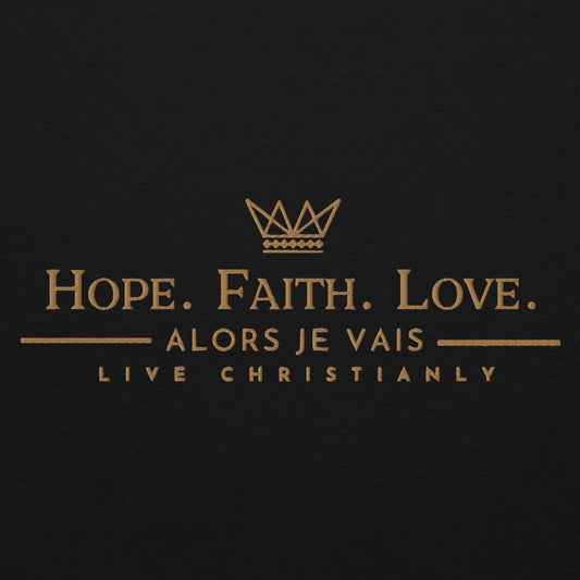 HOPE FAITH LOVE HOODIE*GOLD 1STEDITION