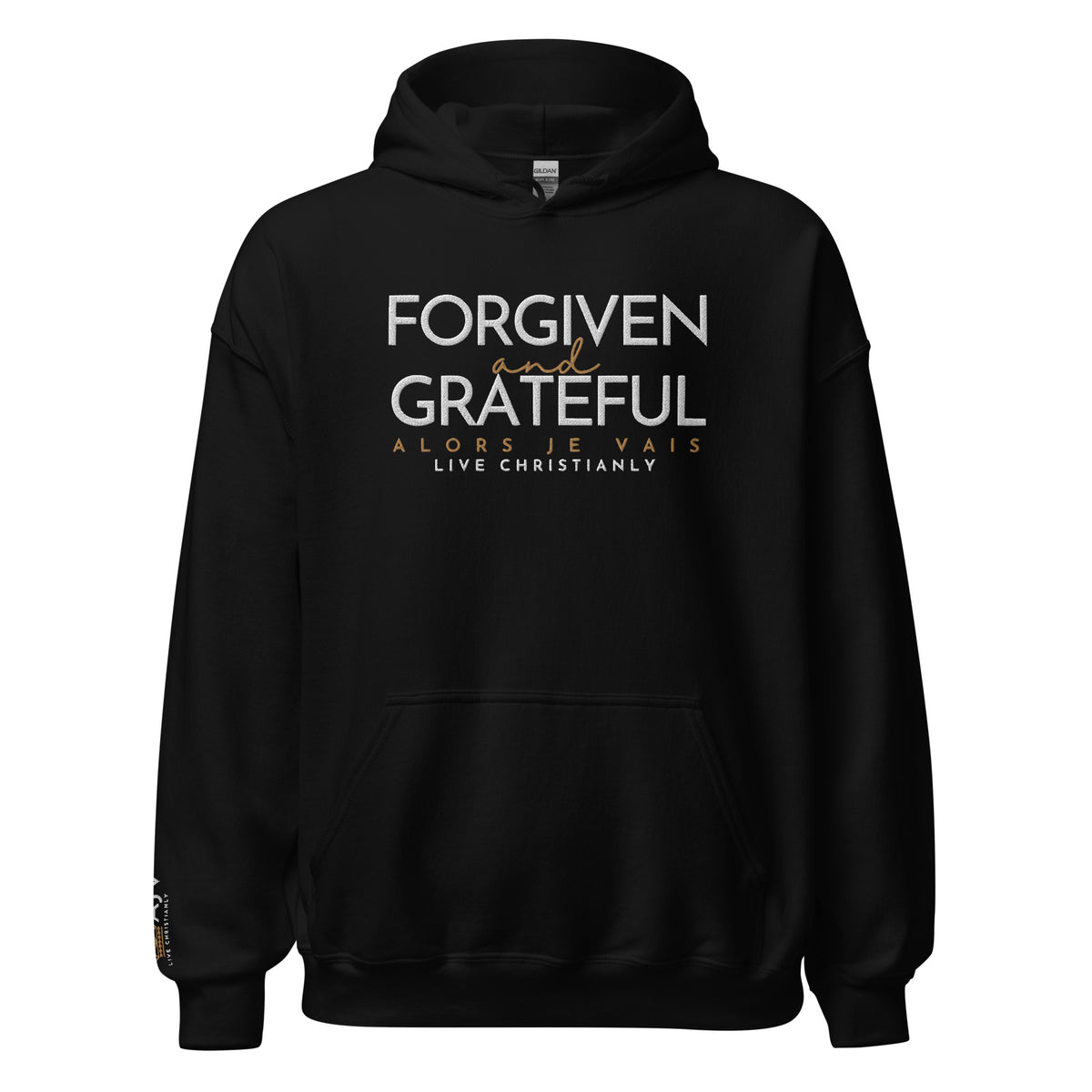 FORGIVEN -&- GRATEFUL HOODIE *BLESS-CLASSIC