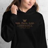 HOPE-FATIH-LOVE 1COR13  HOODIE *GOLD-V2