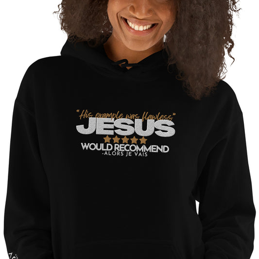 JESUS - HIS EXAMPLE WAS FLAWLESS  HOODIE *BLESS