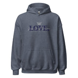 THE LOVE HOODIE - LOVE IS JESUS CHRIST SAVIOR *CC BLACK + GREY