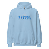 THE LOVE HOODIE - LOVE IS JESUS CHRIST SAVIOR *CC BABY BLUE