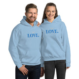 THE LOVE HOODIE - LOVE IS JESUS CHRIST SAVIOR *CC BABY BLUE