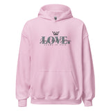 THE LOVE HOODIE - LOVE IS JESUS CHRIST SAVIOR *CC WHITE+