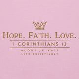 HOPE-FATIH-LOVE 1COR13  HOODIE *GOLD-V2