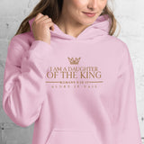 I AM A DAUGHTER OF THE KING HOODIE *WRSHP + BLESS-GOLD