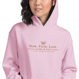 HOPE | FAITH  | LOVE | 1 COR13  HOODIE *2ND EDITION-GOLD