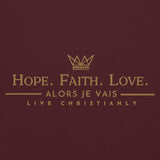 HOPE | FAITH  | LOVE | 1 COR13  HOODIE *2ND EDITION-GOLD