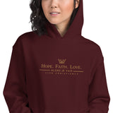 HOPE | FAITH  | LOVE | 1 COR13  HOODIE *2ND EDITION-GOLD