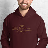 HOPE FAITH LOVE HOODIE*GOLD 1STEDITION