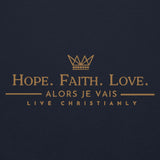 HOPE | FAITH  | LOVE | 1 COR13  HOODIE *2ND EDITION-GOLD