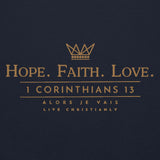 HOPE-FATIH-LOVE 1COR13  HOODIE *GOLD-V2