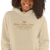 HOPE-FATIH-LOVE 1COR13  HOODIE *GOLD-V2