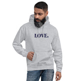 THE LOVE HOODIE - LOVE IS JESUS CHRIST SAVIOR *CC BLACK + GREY