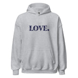 THE LOVE HOODIE - LOVE IS JESUS CHRIST SAVIOR *CC BLACK + GREY