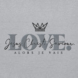 THE LOVE HOODIE - LOVE IS JESUS CHRIST SAVIOR *CC WHITE+