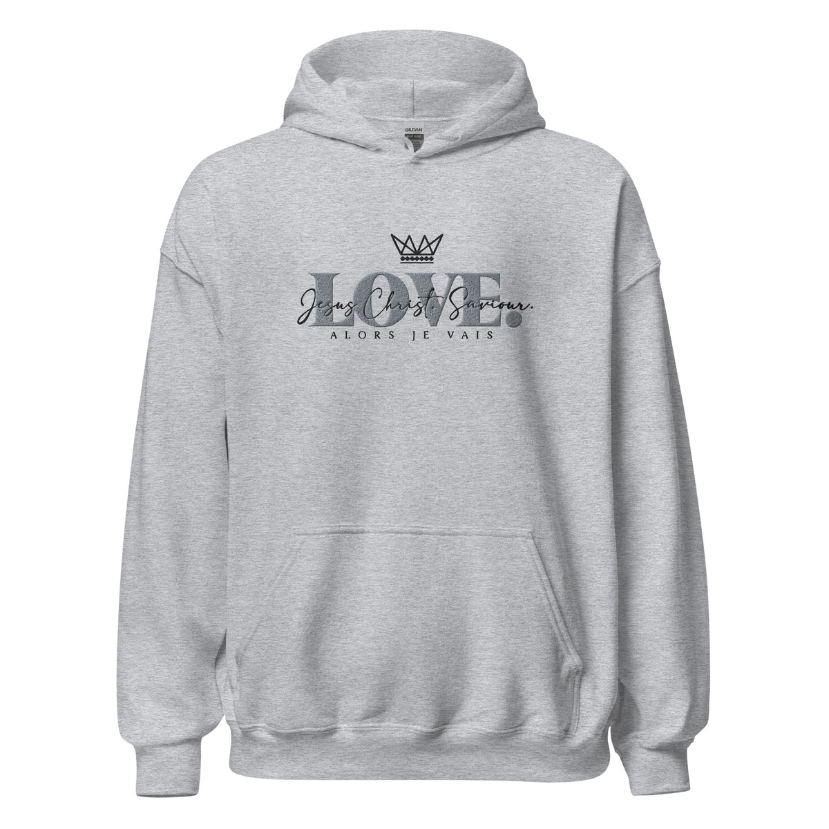 THE LOVE HOODIE - LOVE IS JESUS CHRIST SAVIOR *CC WHITE+