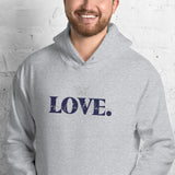 THE LOVE HOODIE - LOVE IS JESUS CHRIST SAVIOR *CC BLACK + GREY