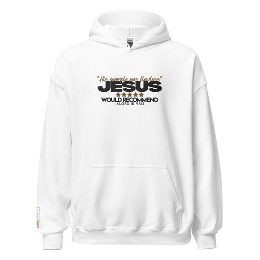 JESUS - HIS EXAMPLE WAS FLAWLESS HOODIE *WRSHP