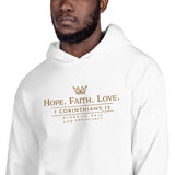 HOPE-FATIH-LOVE 1COR13  HOODIE *GOLD-V2