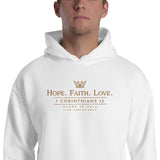 HOPE-FATIH-LOVE 1COR13  HOODIE *GOLD-V2