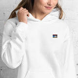 b/w messenger logo hoodie Unisex Hoodie