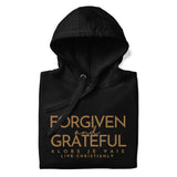 FORGIVEN AND GRATEFUL LUXURYY GOLD HOODIE