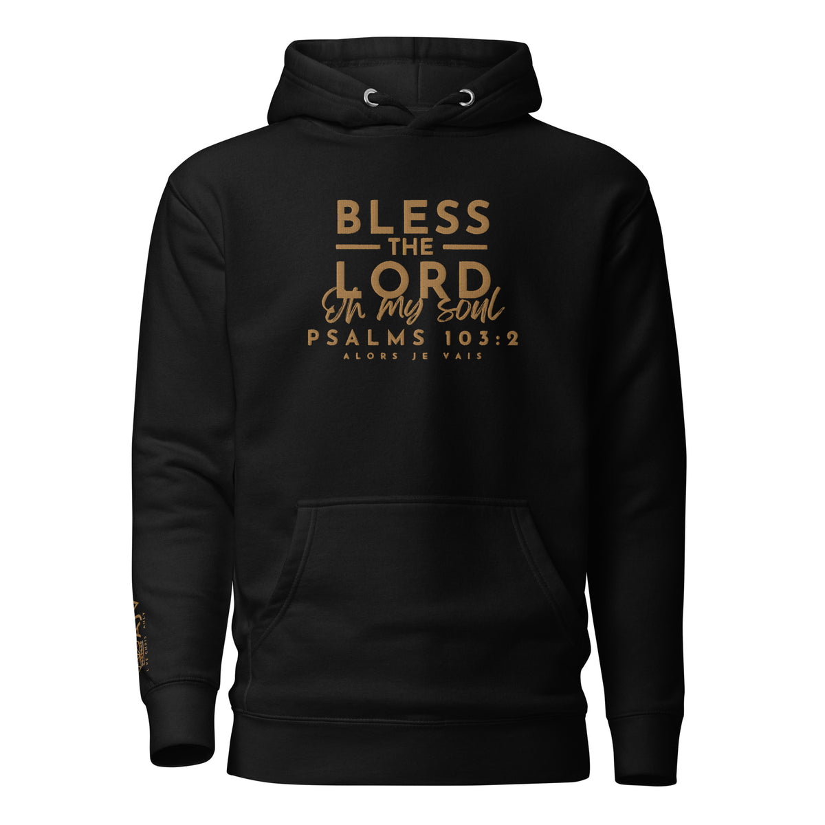 BLESS THE LORD GOLD LUXURY HOODIE