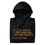 GOD'S WORD GOLD LUX HOODIE