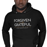 FORGIVEN AND GRATEFUL LUXURY HOODIE