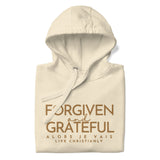 FORGIVEN AND GRATEFUL LUXURYY GOLD HOODIE