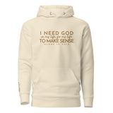 I NEED GOD GOLD LUX HOODIE