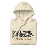 GOD'S WORD WHT LUX HOODIE