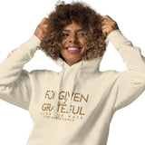 FORGIVEN AND GRATEFUL LUXURYY GOLD HOODIE