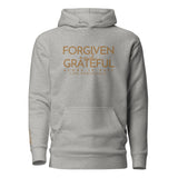 FORGIVEN AND GRATEFUL LUXURYY GOLD HOODIE