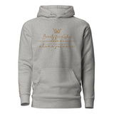 GOLD BEAUTY FOR ASHES LUXURY HOODIE