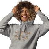 FORGIVEN AND GRATEFUL LUXURYY GOLD HOODIE