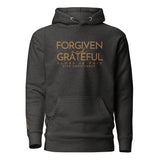 FORGIVEN AND GRATEFUL LUXURYY GOLD HOODIE