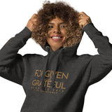 FORGIVEN AND GRATEFUL LUXURYY GOLD HOODIE