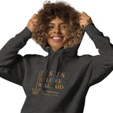 JESUS IS LOVE WELL SAID GOLD LUX HOODIE