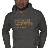 GOD'S WORD GOLD LUX HOODIE